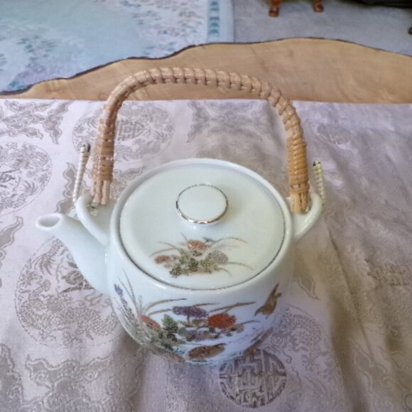 Vintage 1940s OMC Japan Tea Set | Autumn Fall Tea Set - Picture 10 of 16
